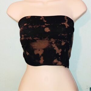 Custom Tie Dye Bandeau Tube Top Rave top Festival wear